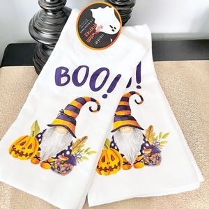 🆕Set of 2 BOO! GNOME Kitchen Towels